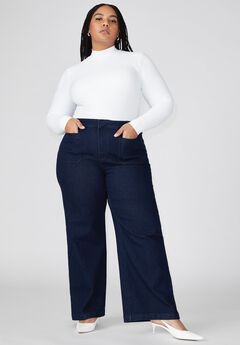 Plus Size Jeans With Back Pockets