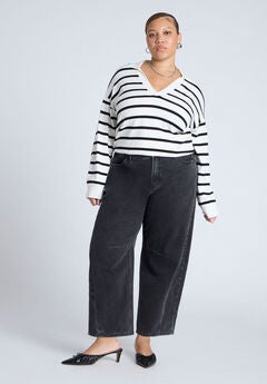 Stylish Plus Size Black Jeans