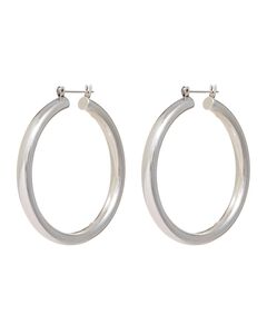 Amalfi Tube Hoops- Silver