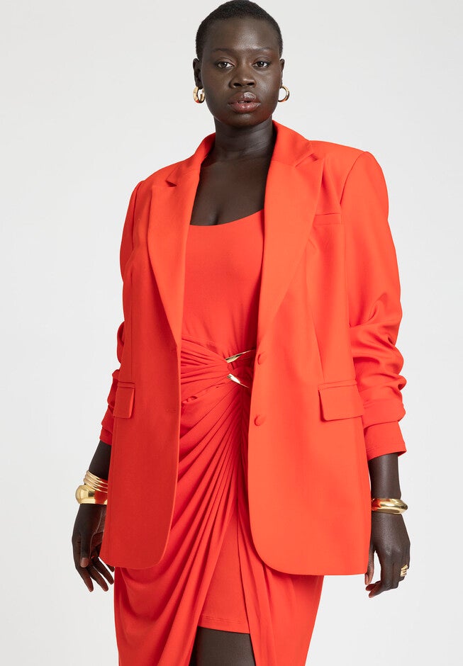 Oversized Single Breasted Blazer, , alternate image number null