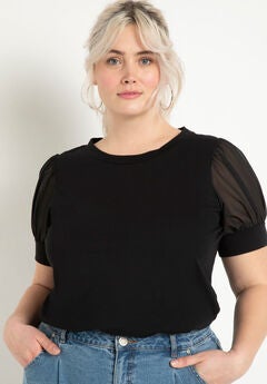 Combo Sleeve Tee