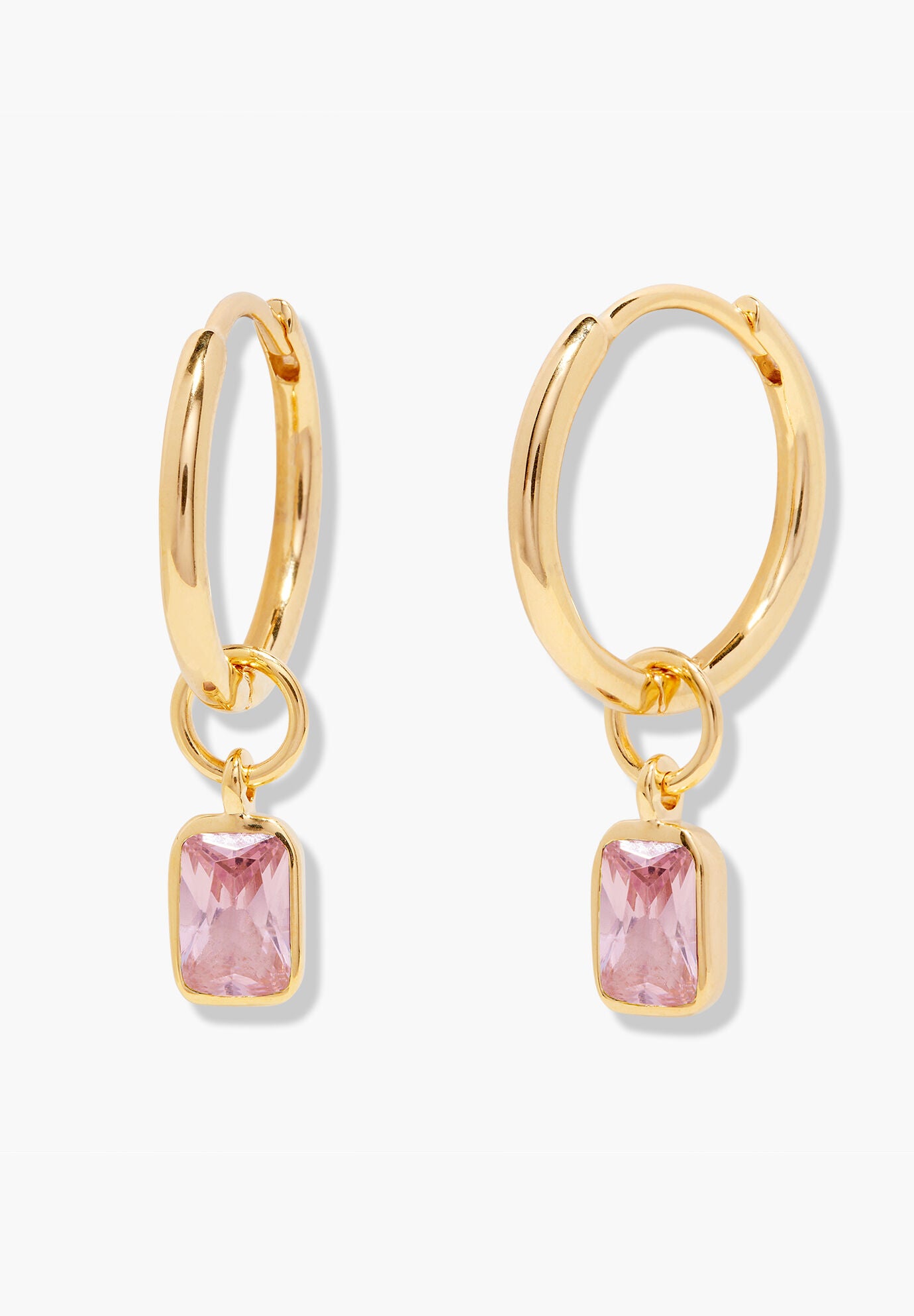 Mackenzie Gold Birthstone Hoops, OCTOBER, hi-res image number 0