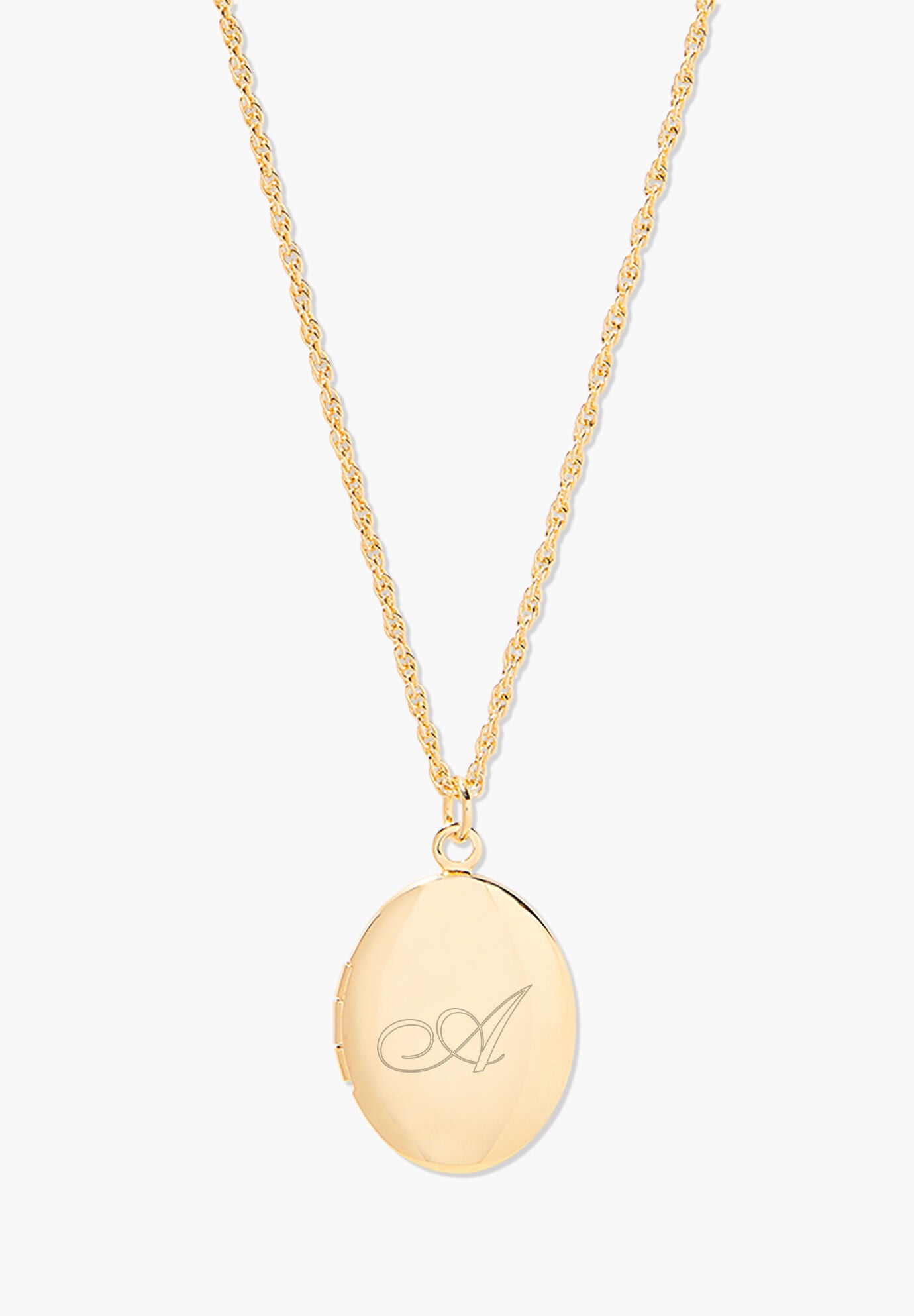 Isla Initial Oval Locket, A, hi-res image number 0
