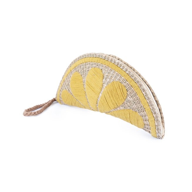 Capri Fruit Clutch, LEMON, on-hover image number null