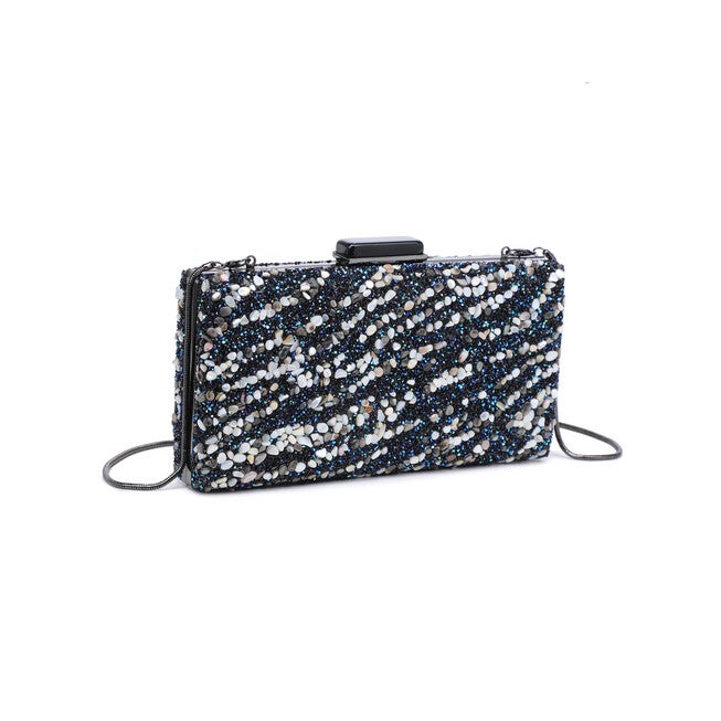 Eliza Rhinestone Evening Bag, BLACK, on-hover image number 1