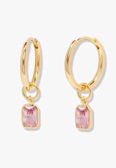 Mackenzie Gold Birthstone Hoops