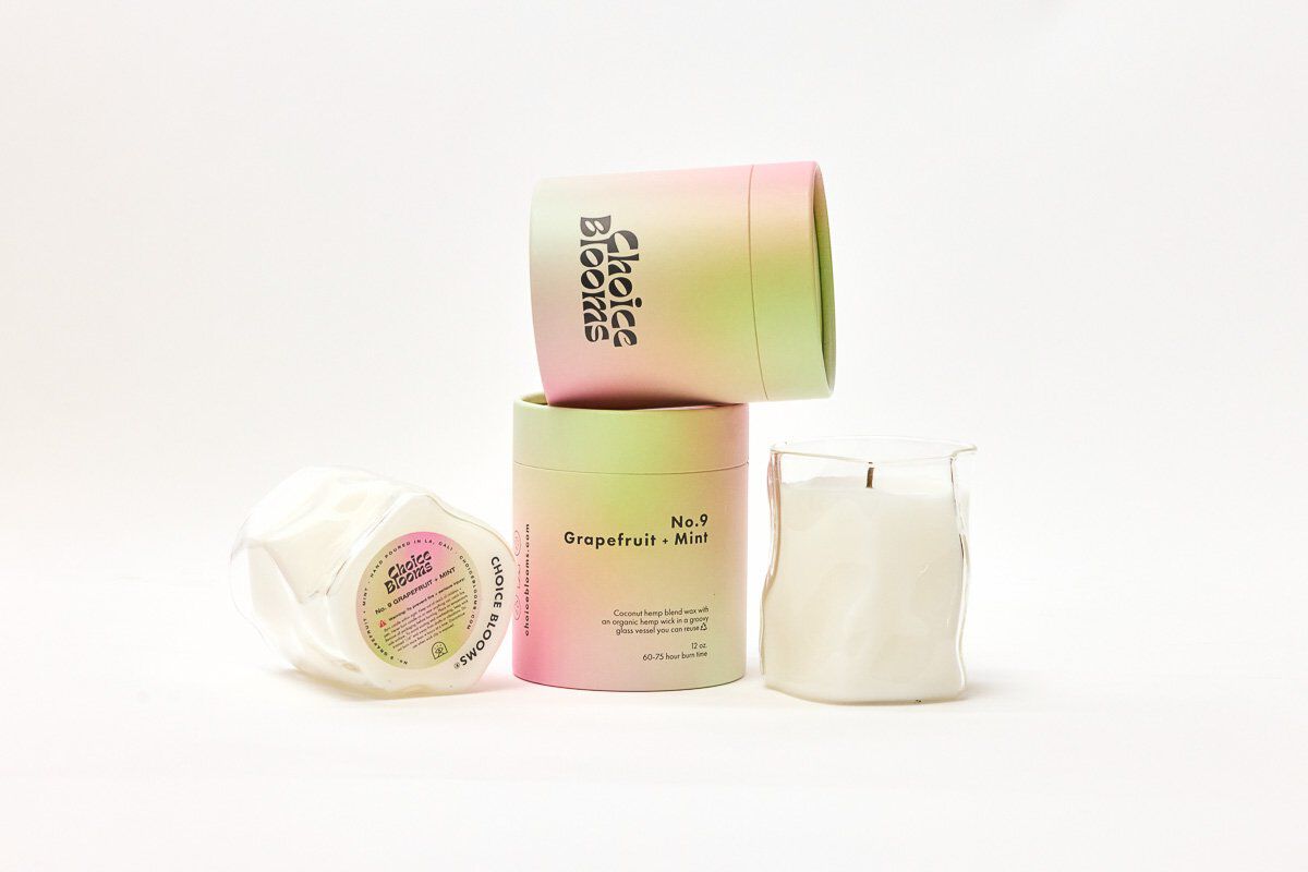 12 oz. No. 9 Grapfruit + Mint Candle, NO.9 GFRUIT MINT, on-hover image number 1