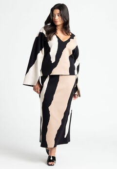 Intarsia Sweater Skirt