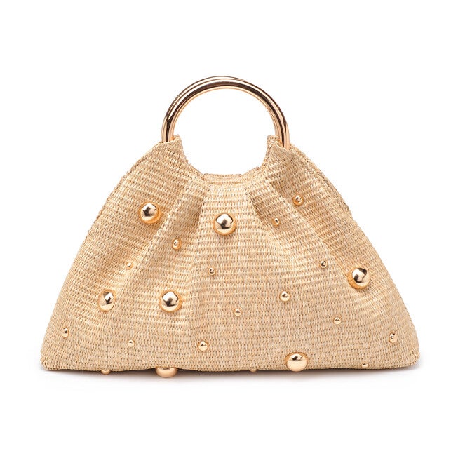 Harper Straw Evening Bag, NATURAL, alternate image number null