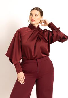 Plus Size Draped Tops