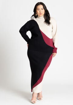 Intarsia Sweater Skirt