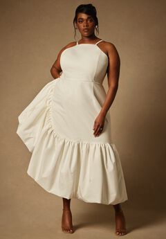 Bridal by ELOQUII Midi Flounce Dress