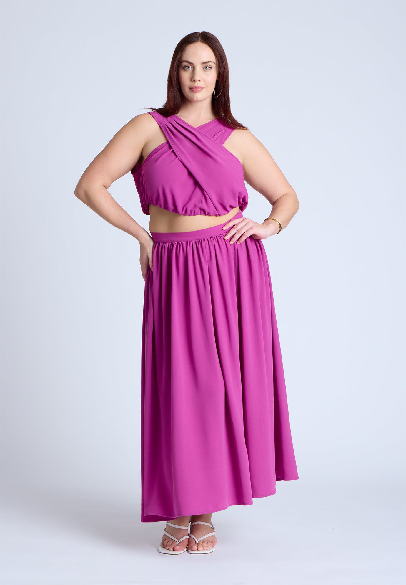 Flowy Printed Maxi Skirt