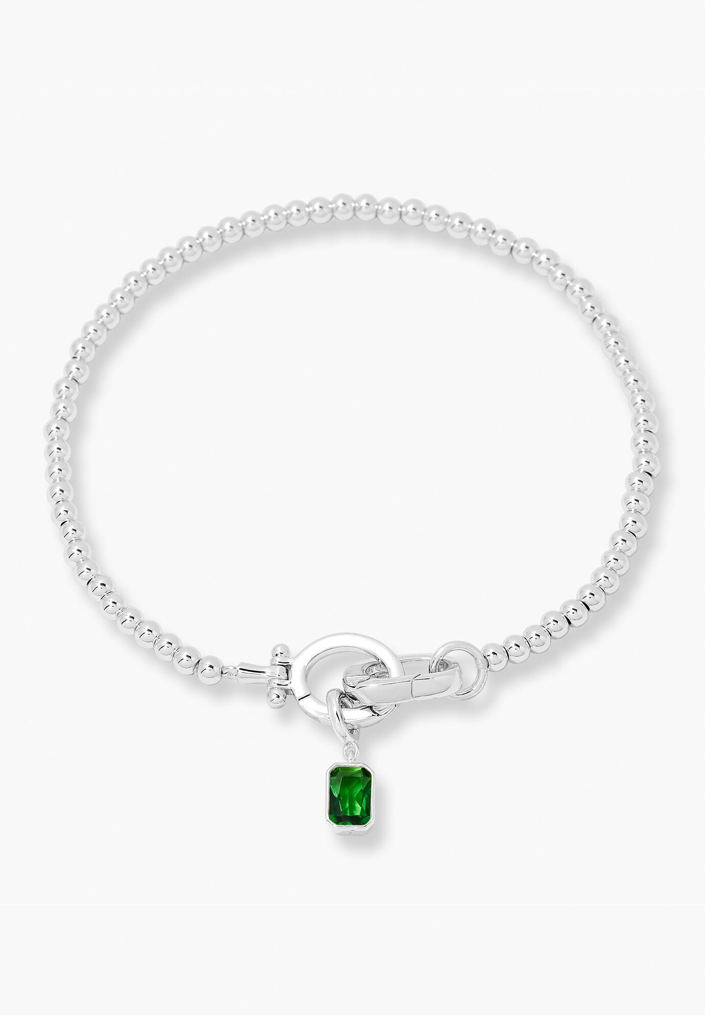 Mackenzie Silver Birthstone Bracelet, MAY, hi-res image number 0