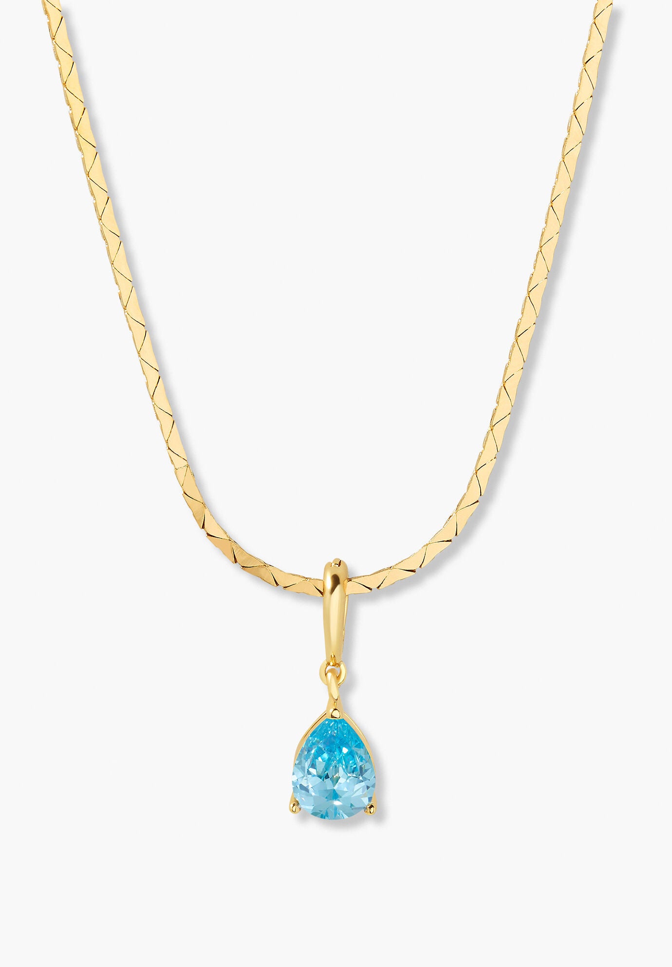 Melrose Teardrop Birthstone Necklace, DECEMBER, hi-res image number 0