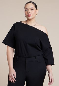 Plus Size One Sleeve Tops