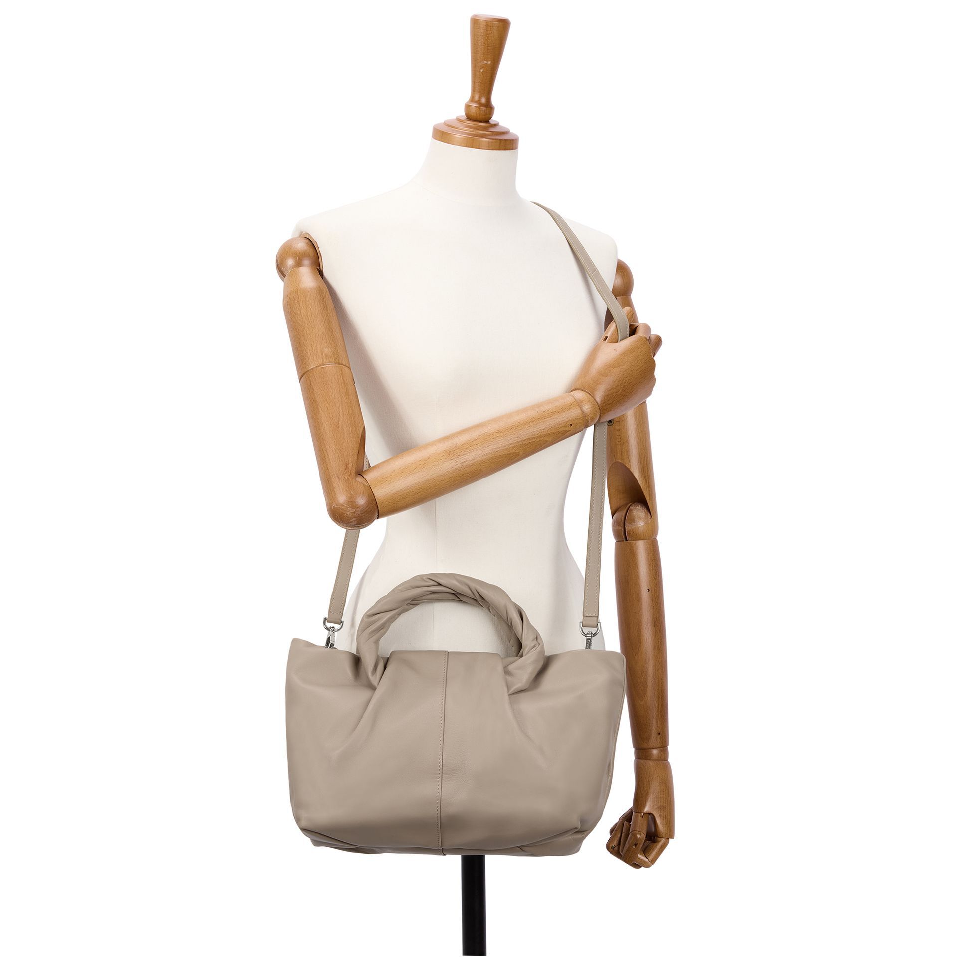 Cozy Satchel Medium Crossbody, TAUPE, alternate image number 1