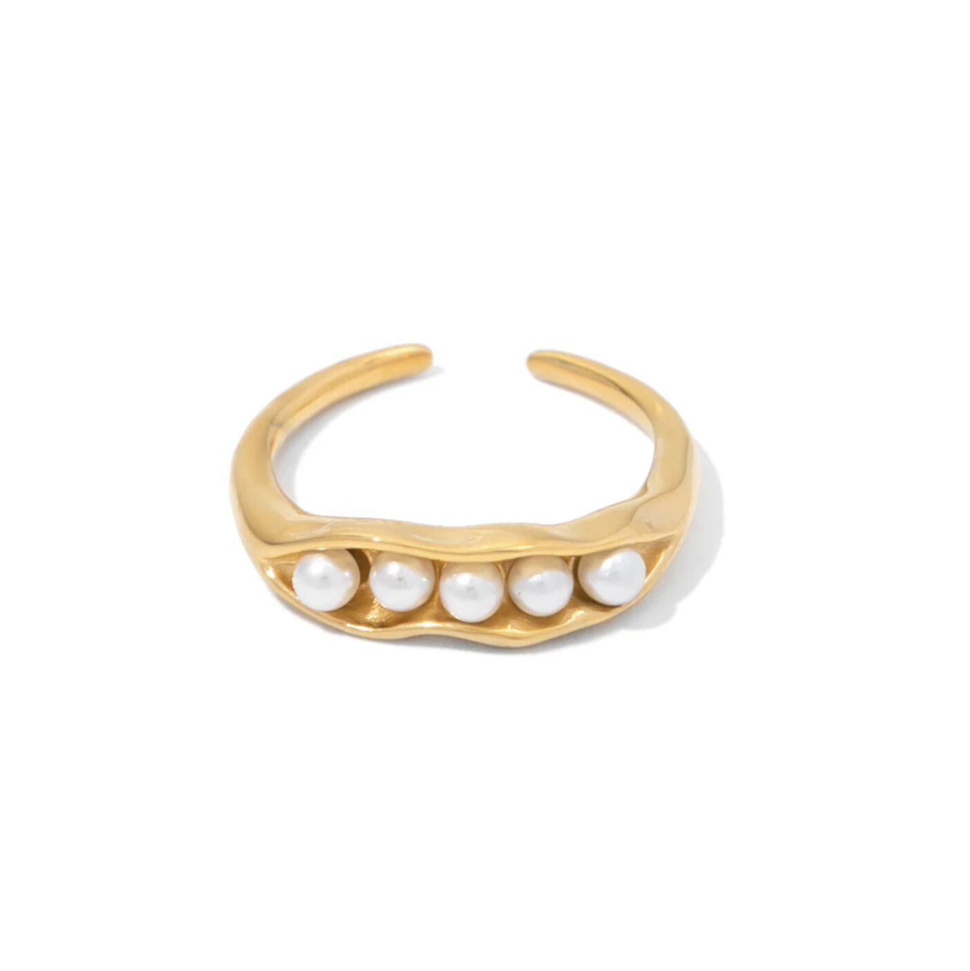 Ariel Ring, GOLD PEARL, hi-res image number 0