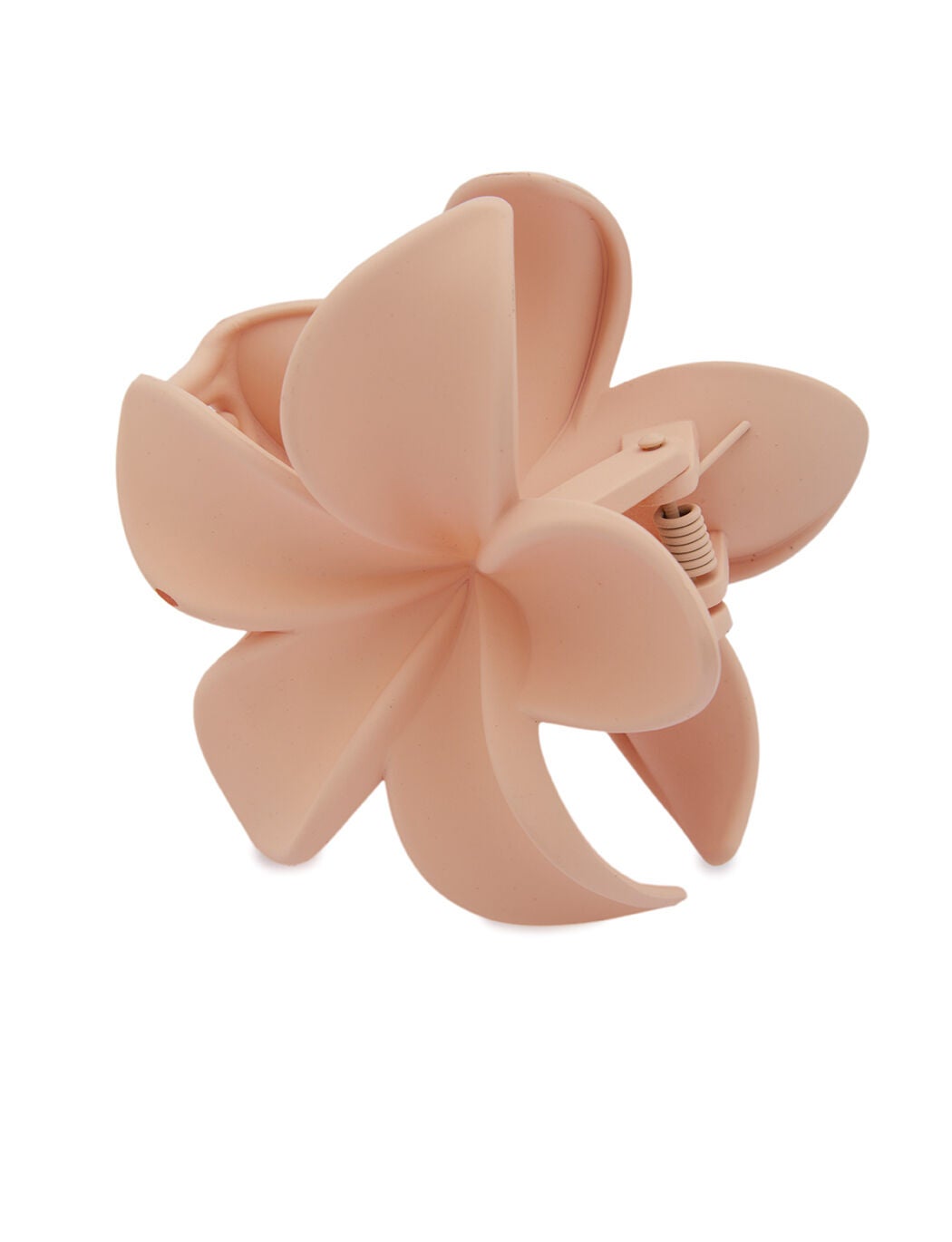 Plumeria Flower Claw Clip, LIGHT PEACH, on-hover image number 1