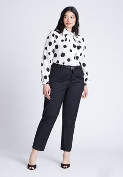 Plus Size Black Casual Pants