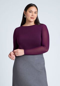 Sheer Sleeve Tee