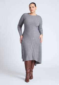 Cable Sweater Maxi Dress