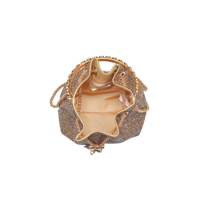 Vontrice Rhinestone Evening Bag, GOLD, alternate image number null