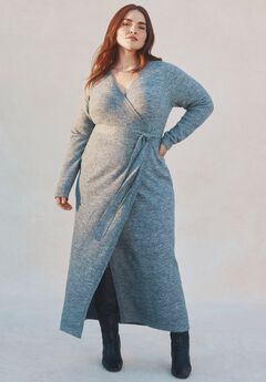 Sweater Wrap Dress