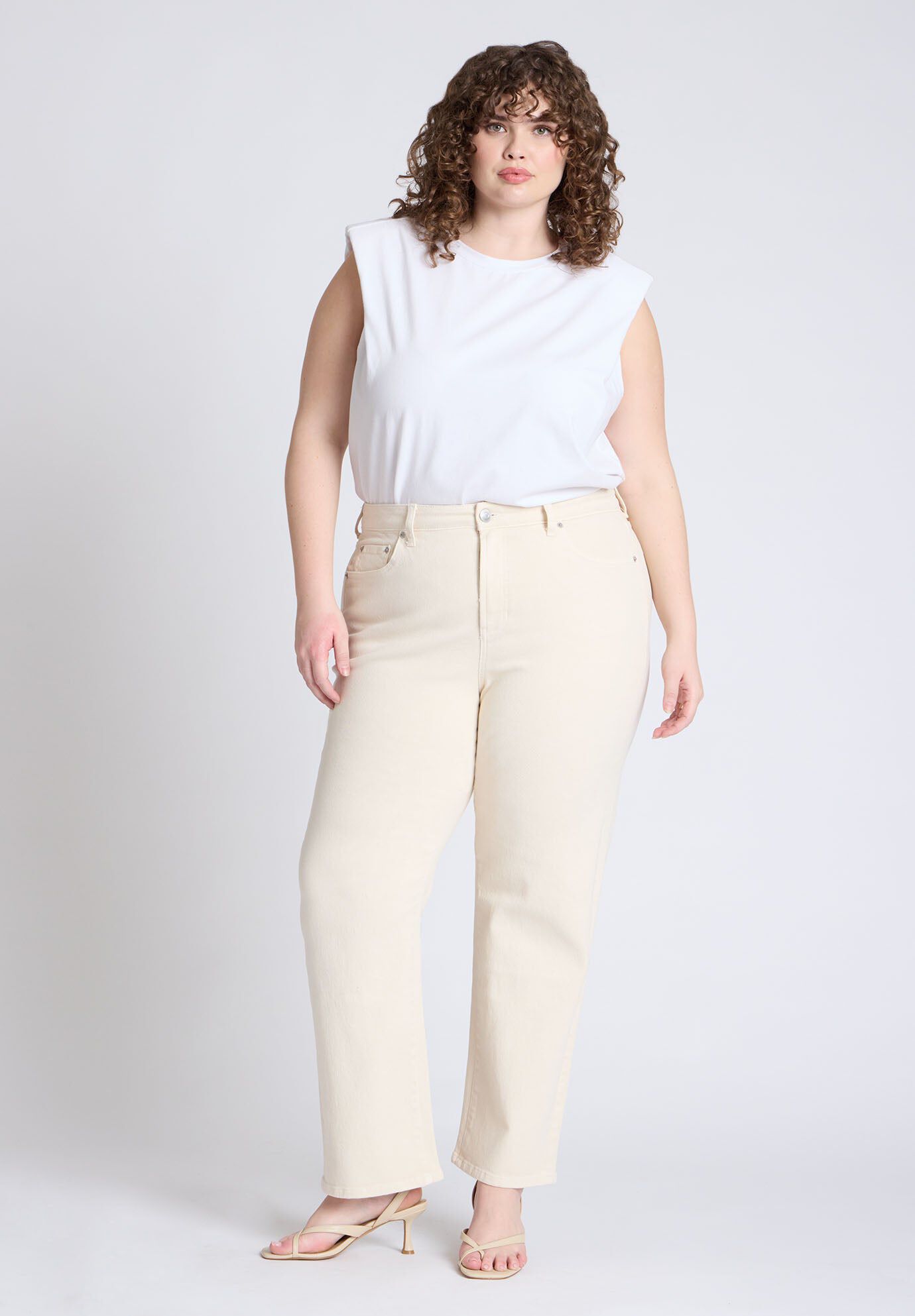 The Naomi Comfort Stretch Straight Jean, ECRU, hi-res image number 0
