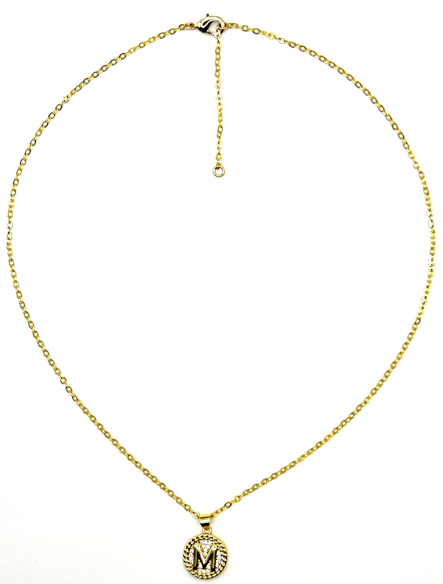 Lustre Initial Necklace, M, hi-res image number 0