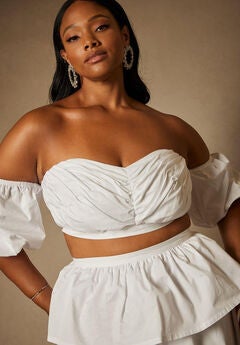 Bridal by ELOQUII Off The Shoulder Top