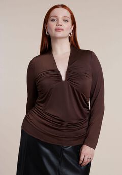 Shirred Square Neck Wire Top