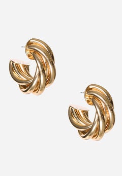 Gold Twisted Hoops