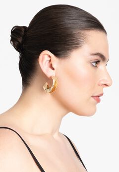 Hollow Twist Hoop Earring