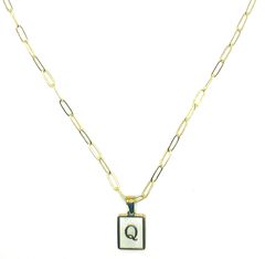Pearlescent Initial Necklace