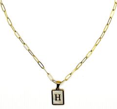 Pearlescent Initial Necklace