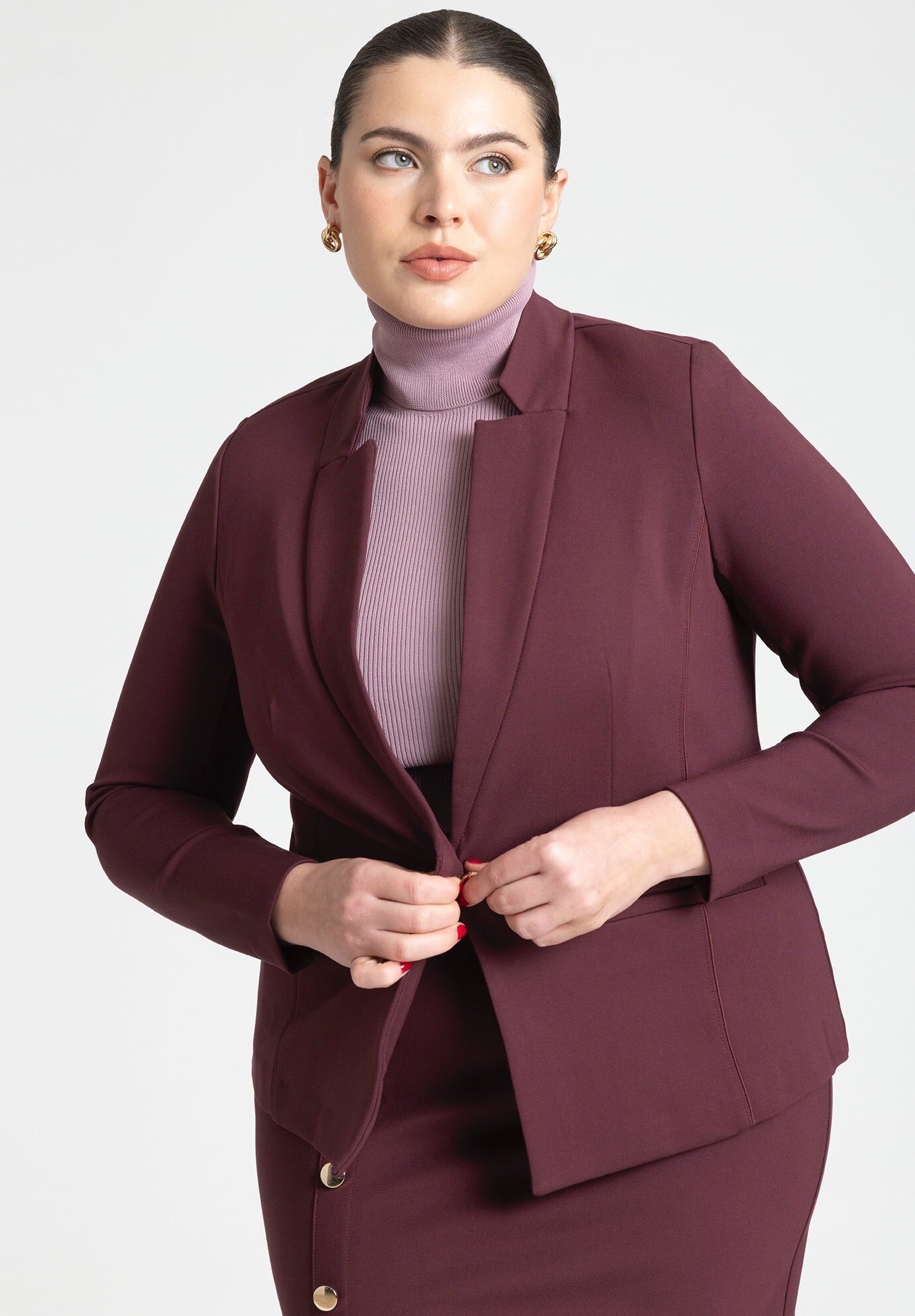 The Ultimate Stretch One Button Blazer