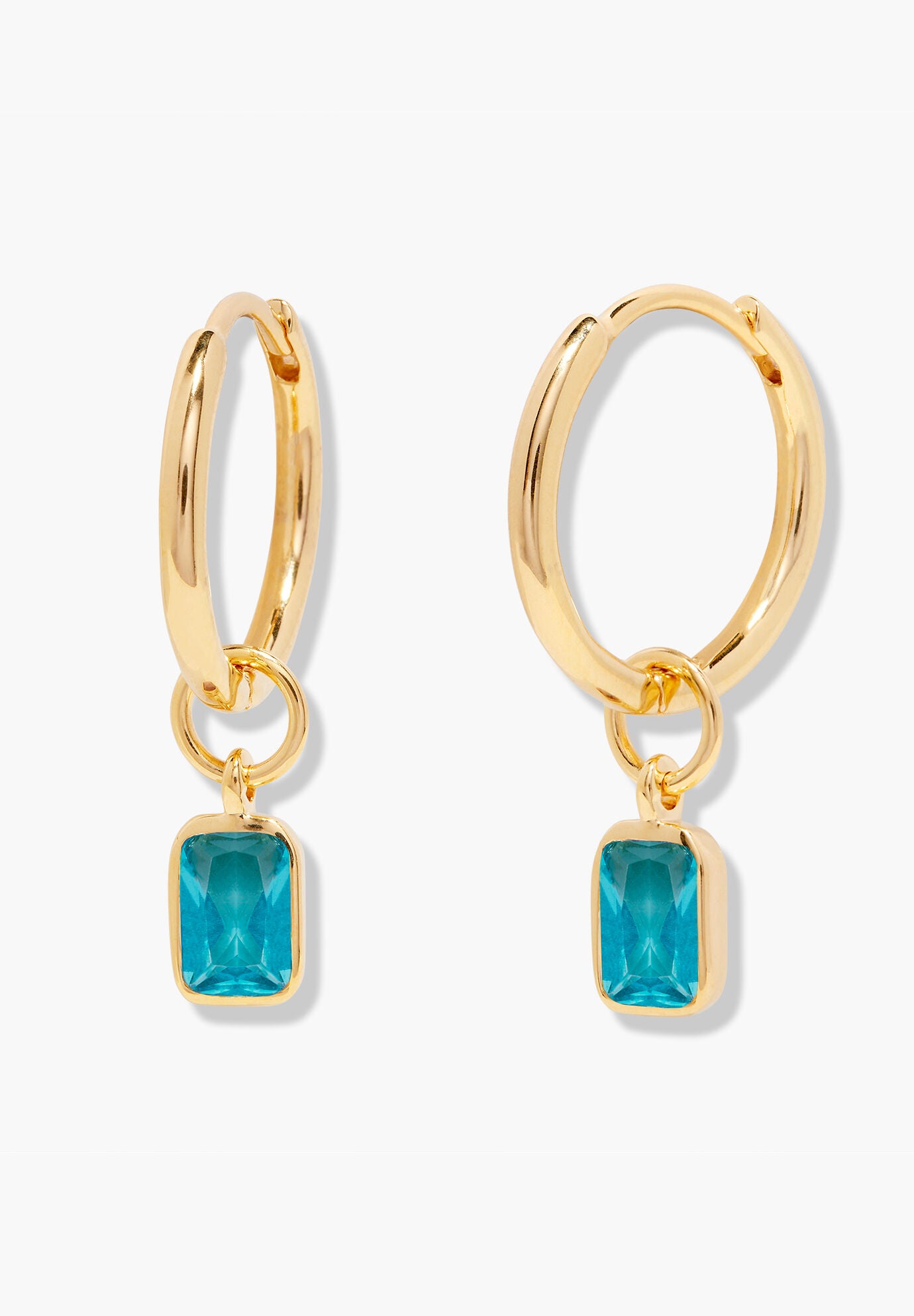 Mackenzie Gold Birthstone Hoops, DECEMBER, hi-res image number 0