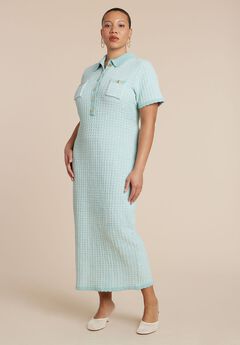 Stitch Detail Sweater Dress