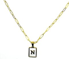 Pearlescent Initial Necklace