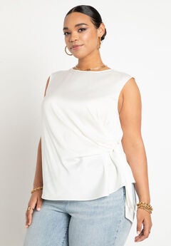 Tie Side Satin Tank