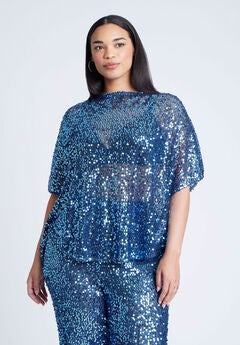 Sequin Poncho