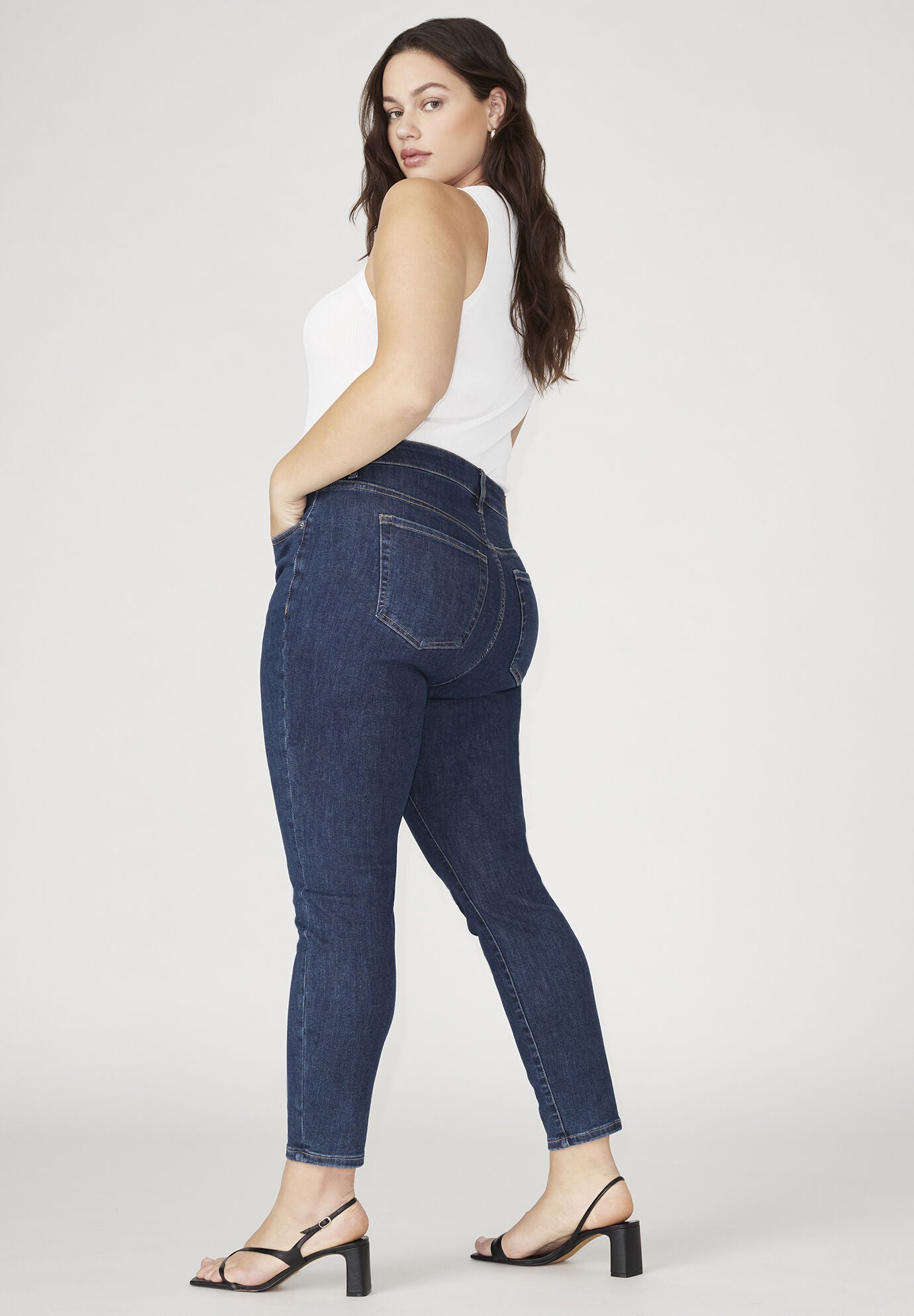 The Morgan Super Stretch Skinny Leg Jean, INDIGO RINSE, alternate image number 2