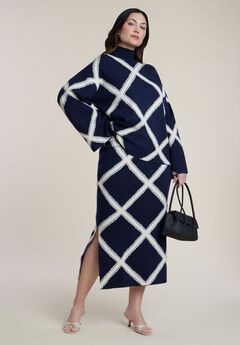 Intarsia Sweater Skirt