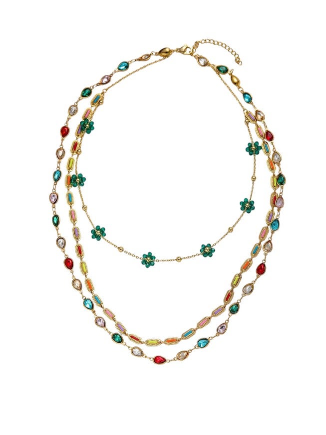 Anastasia Necklace, GOLD MULTI, hi-res image number null