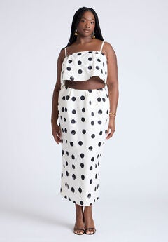 Printed Column Skirt