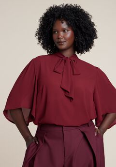 Plus Size Pink Party Tops