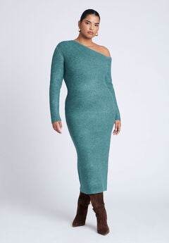 Off Shoulder Sweater Dress