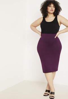 Neoprene Pencil Skirt