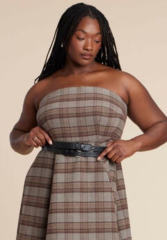 Double Strap Wide Waist Belt